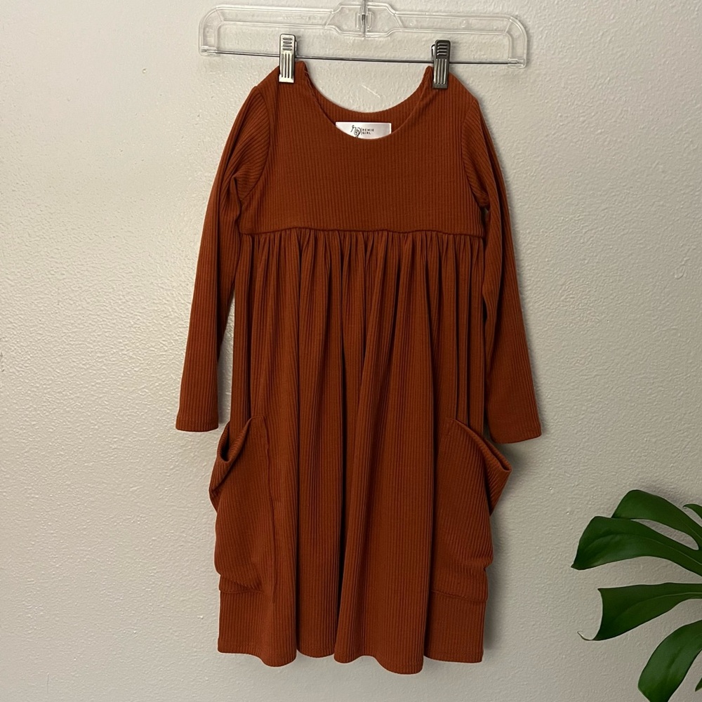[KIDS] Remie Girl orange/rust dress